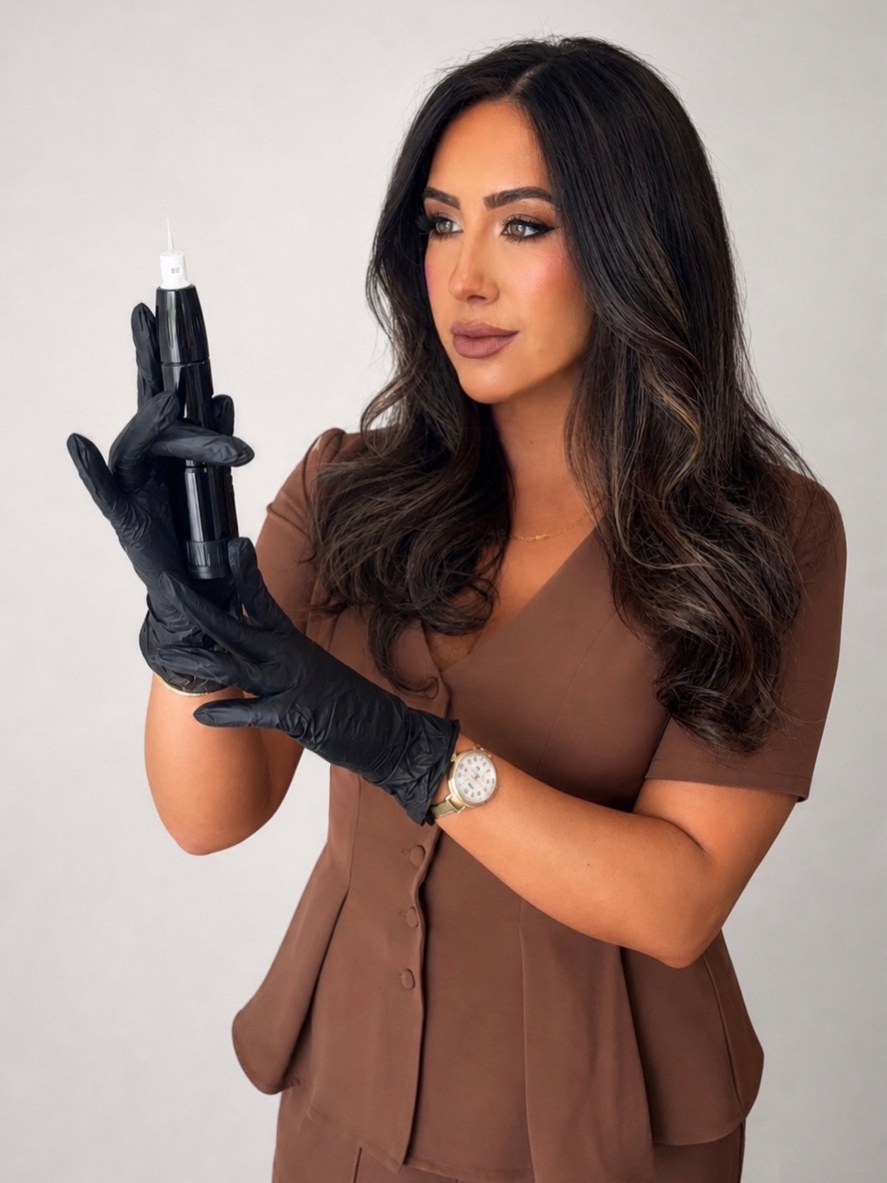 Aleena, permanent makeup and fine line tattoo artist at Fine Lines Atelier in Birmingham, Michigan
